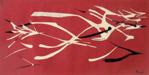 Le sillage du cygne, 96 x 194, 1956 ©Andrlis-Rye ADAGP 2008